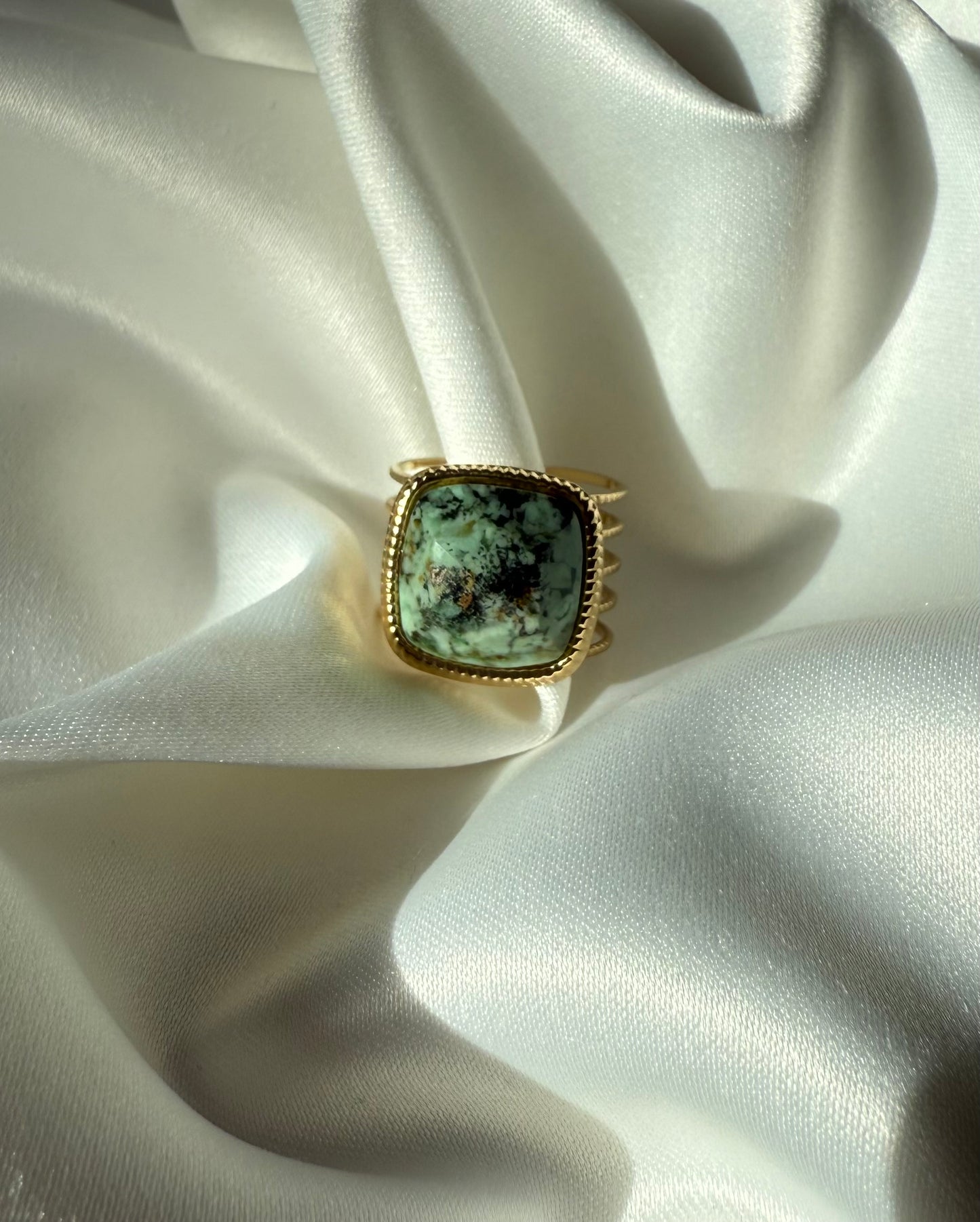 BAGUE ZINA TURQUOISE AFRICAINE