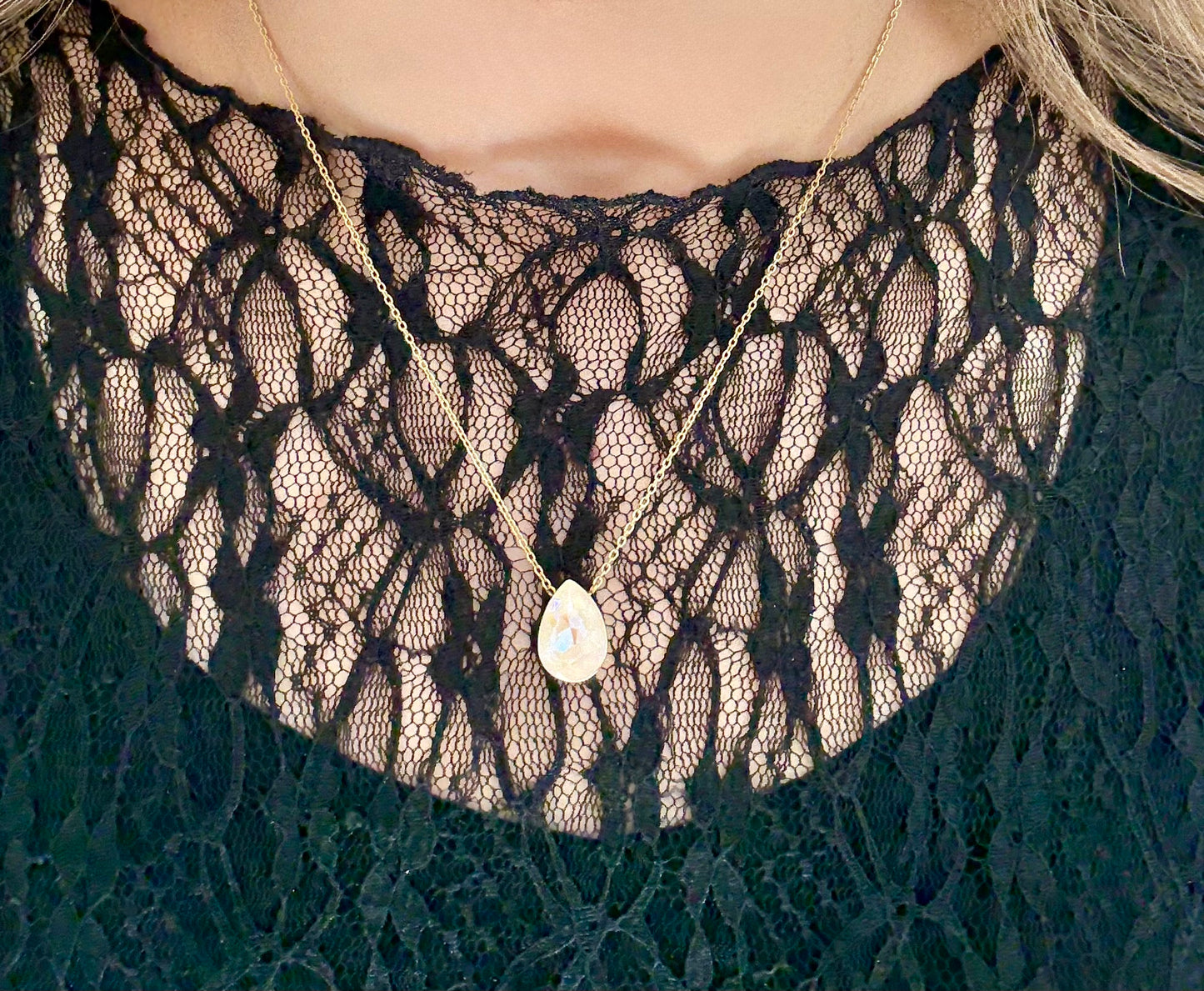 COLLIER MOON IVOIRE