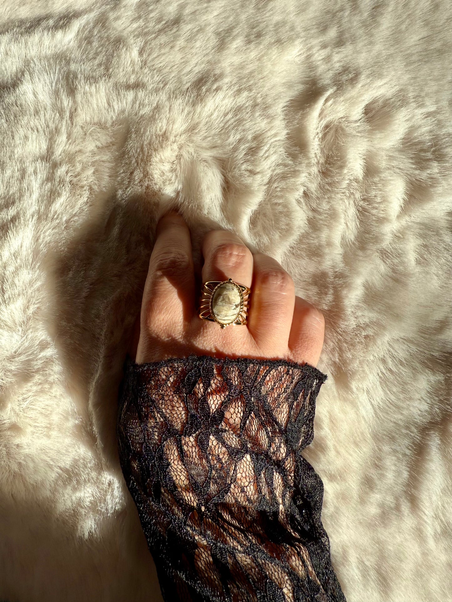 BAGUE KENZA JASPE PAYSAGE