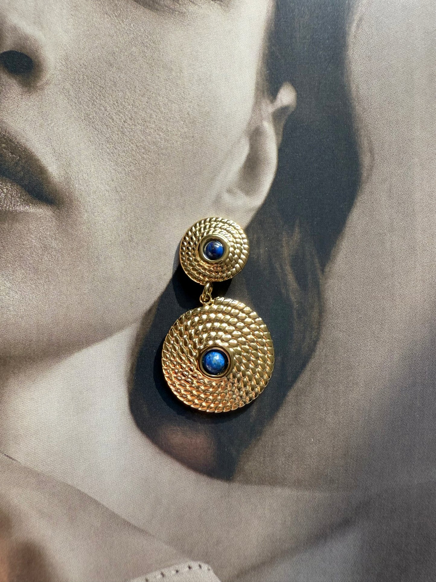 BOUCLES SORAYA LAPIS LAZULI