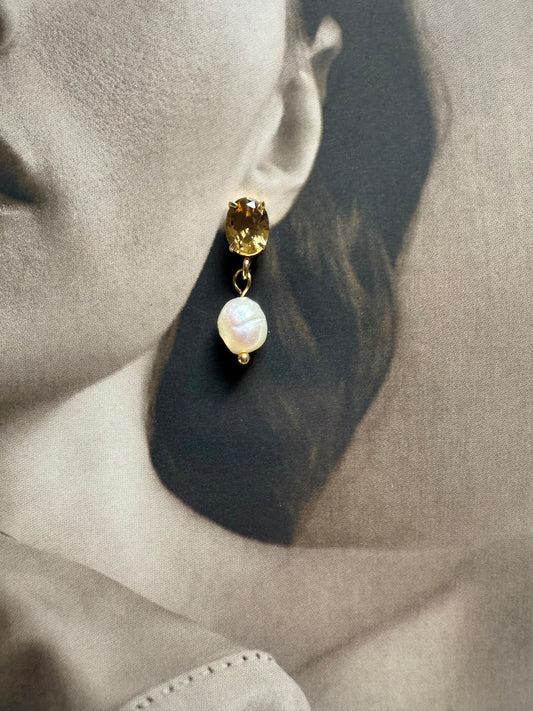 BOUCLES PEARIS CAMEL