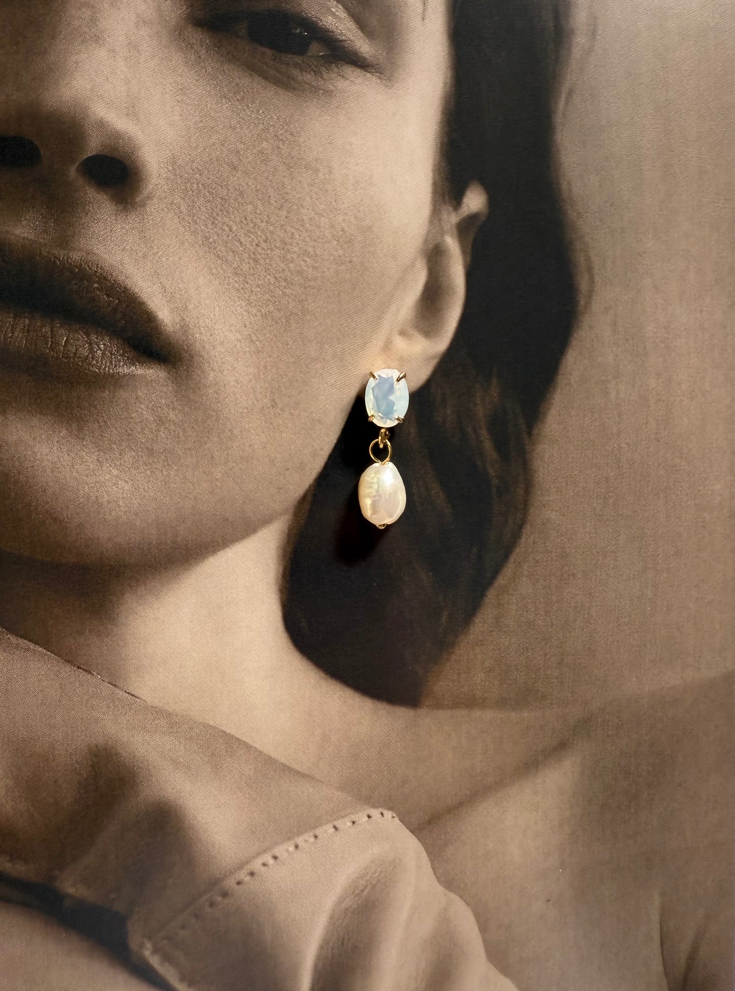 BOUCLES PEARIS CRYSTAL