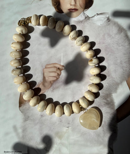 Collier Noa Beige