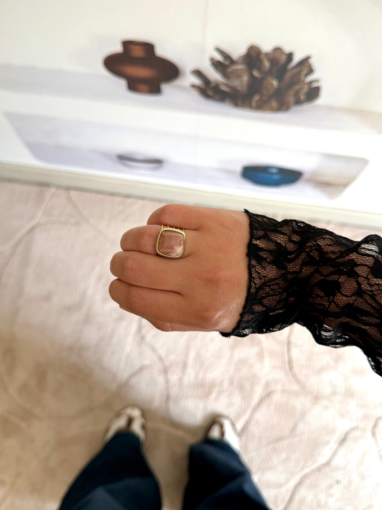 BAGUE ZINA PIERRE DE SOLEIL