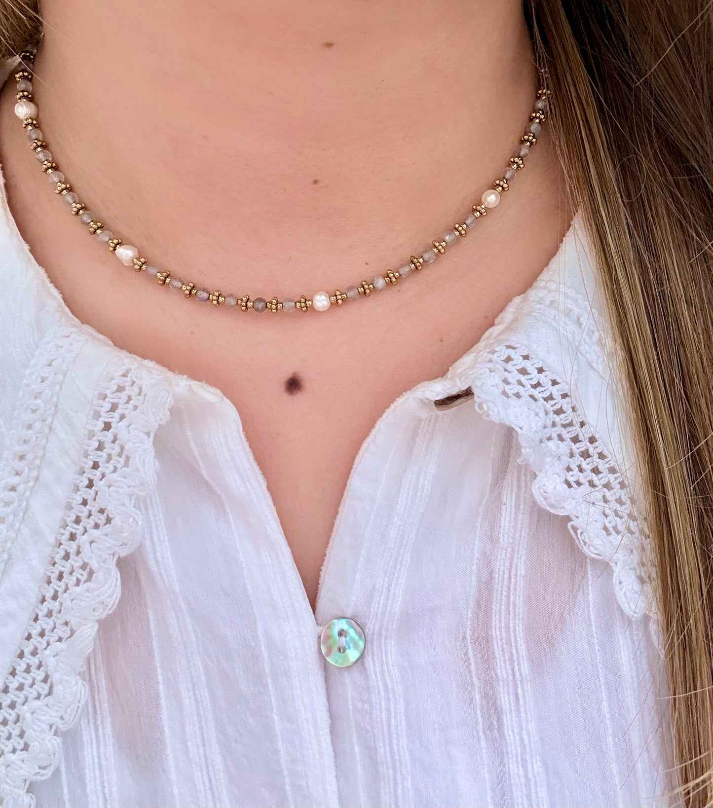 COLLIER VICTORIA LABRADORITE
