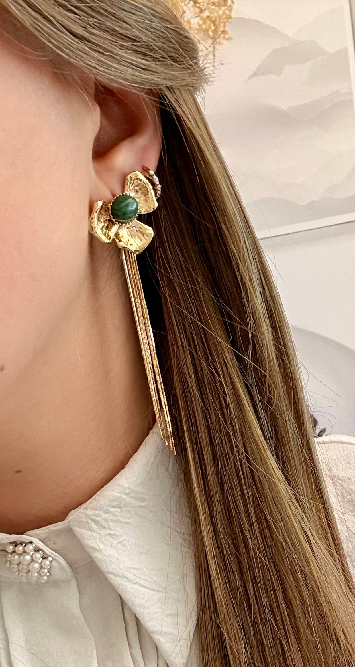 BOUCLES SAKURA JASPE