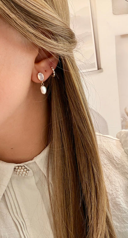 BOUCLES PEARIS CRYSTAL