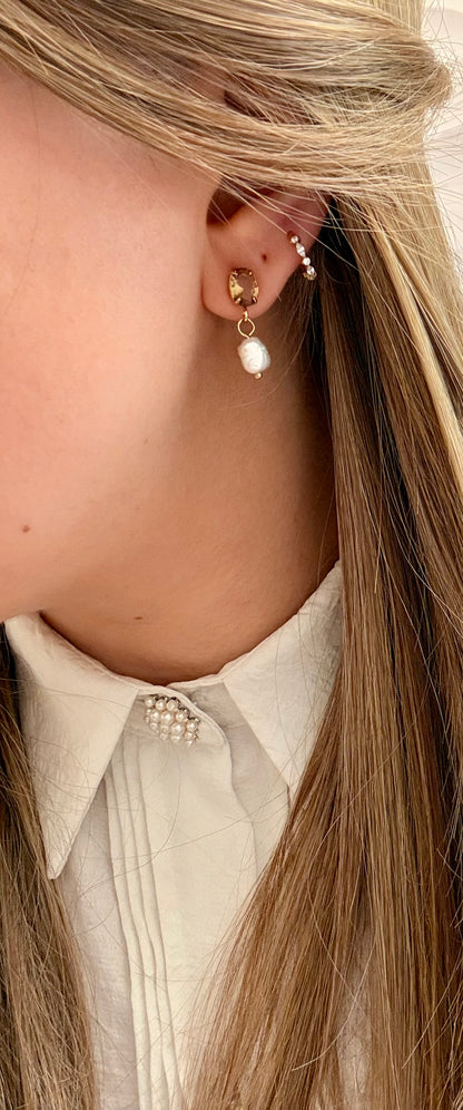 BOUCLES PEARIS CAMEL