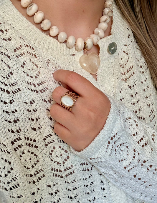 BAGUE KENZA NACRE