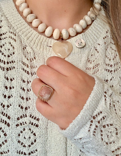BAGUE ZINA PIERRE DE SOLEIL