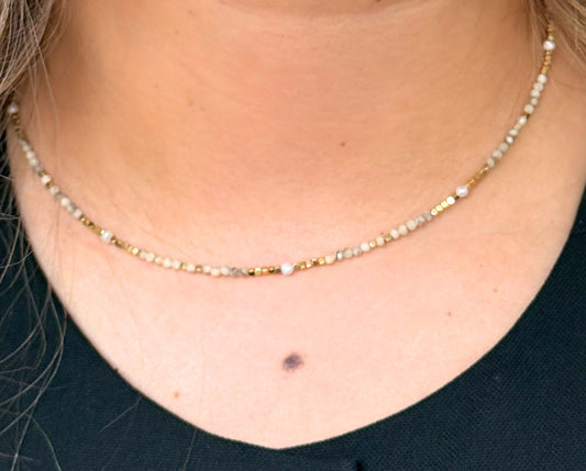 COLLIER ISIS JASPE PAYSAGE