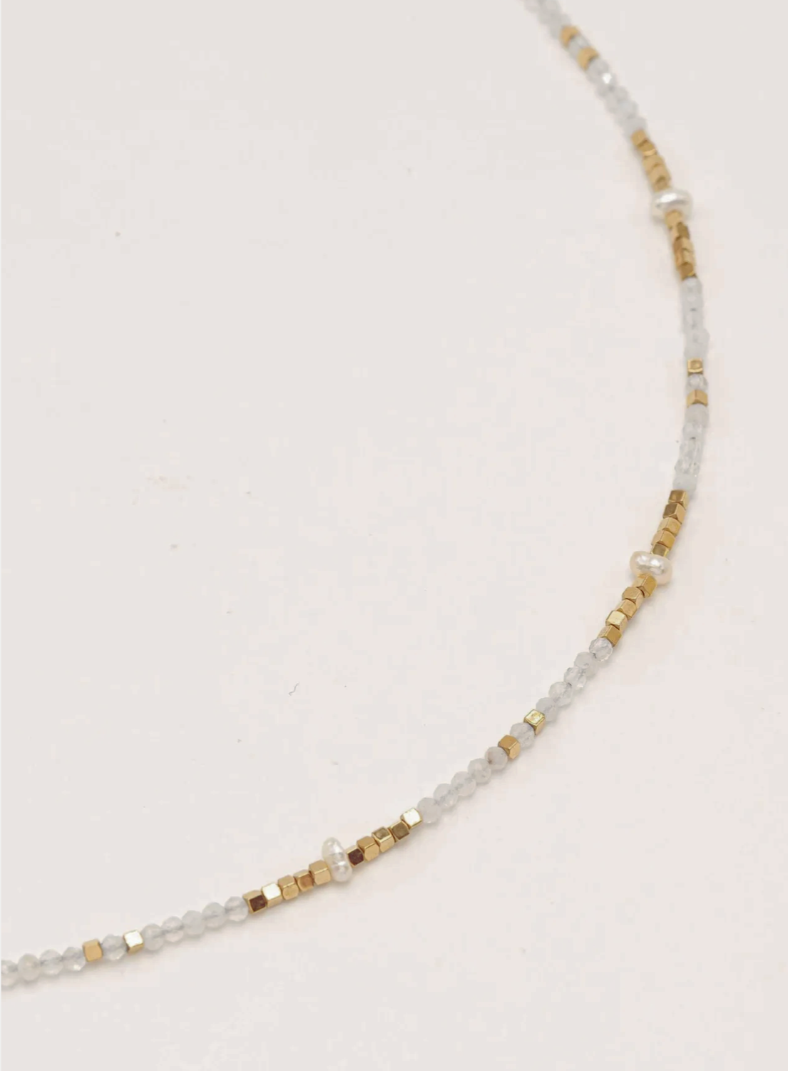 COLLIER ISIS AGATE BLANCHE