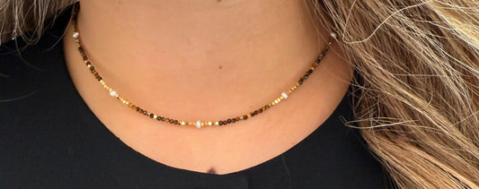 COLLIER ISIS OEIL DE TIGRE