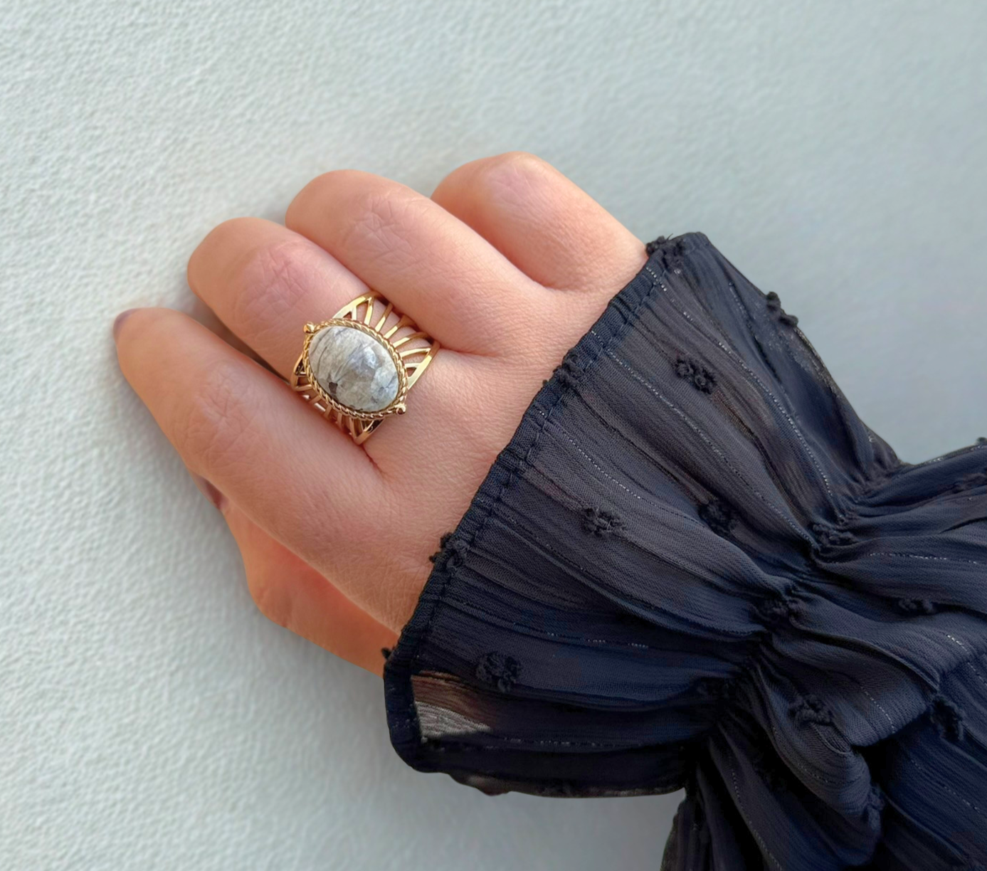 BAGUE KENZA JASPE PAYSAGE