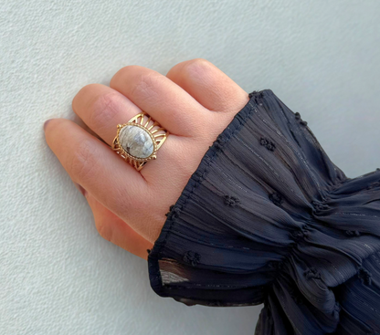 BAGUE KENZA JASPE PAYSAGE