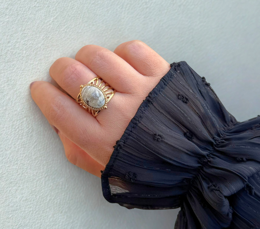 BAGUE KENZA JASPE PAYSAGE