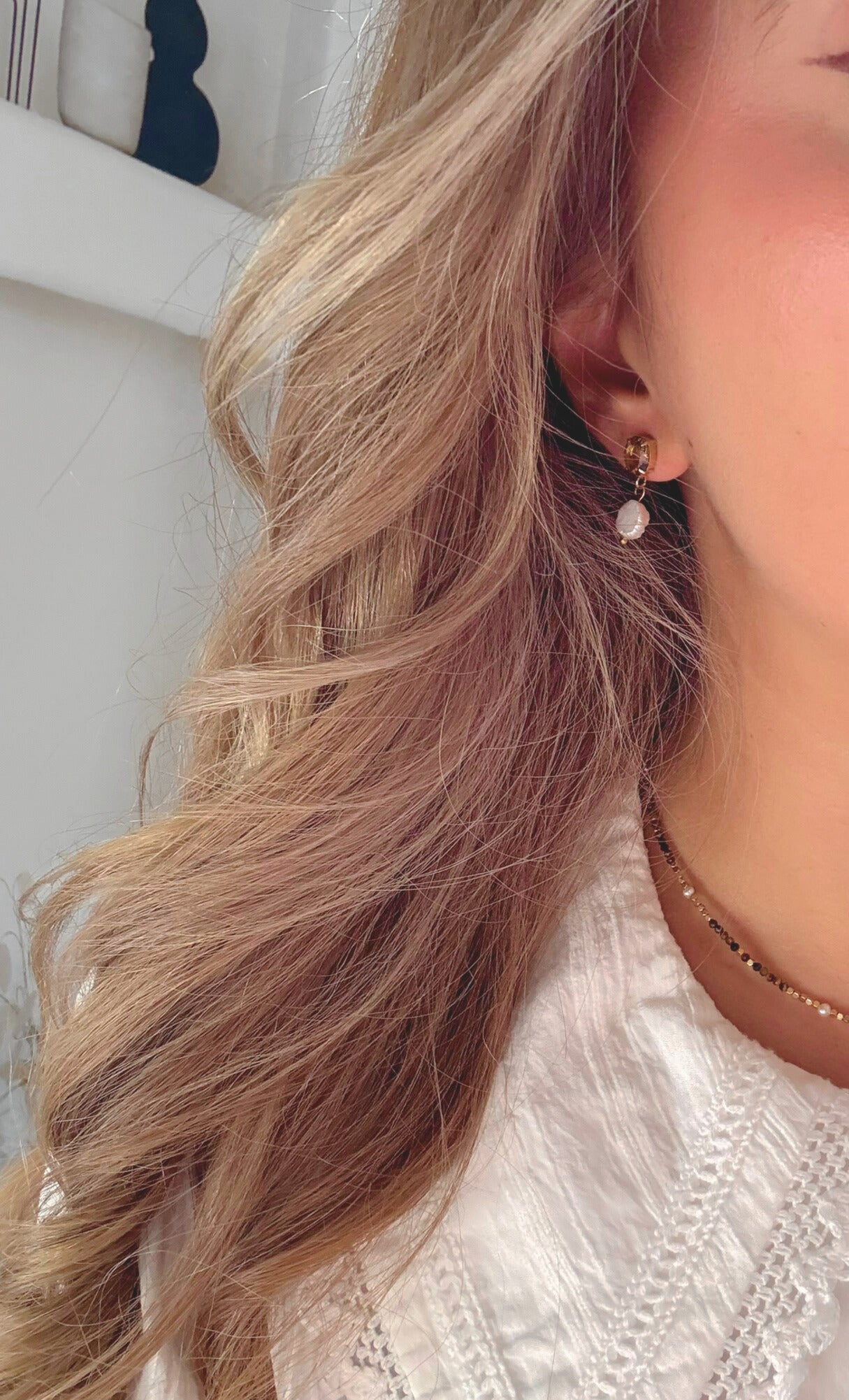 BOUCLES PEARIS CAMEL