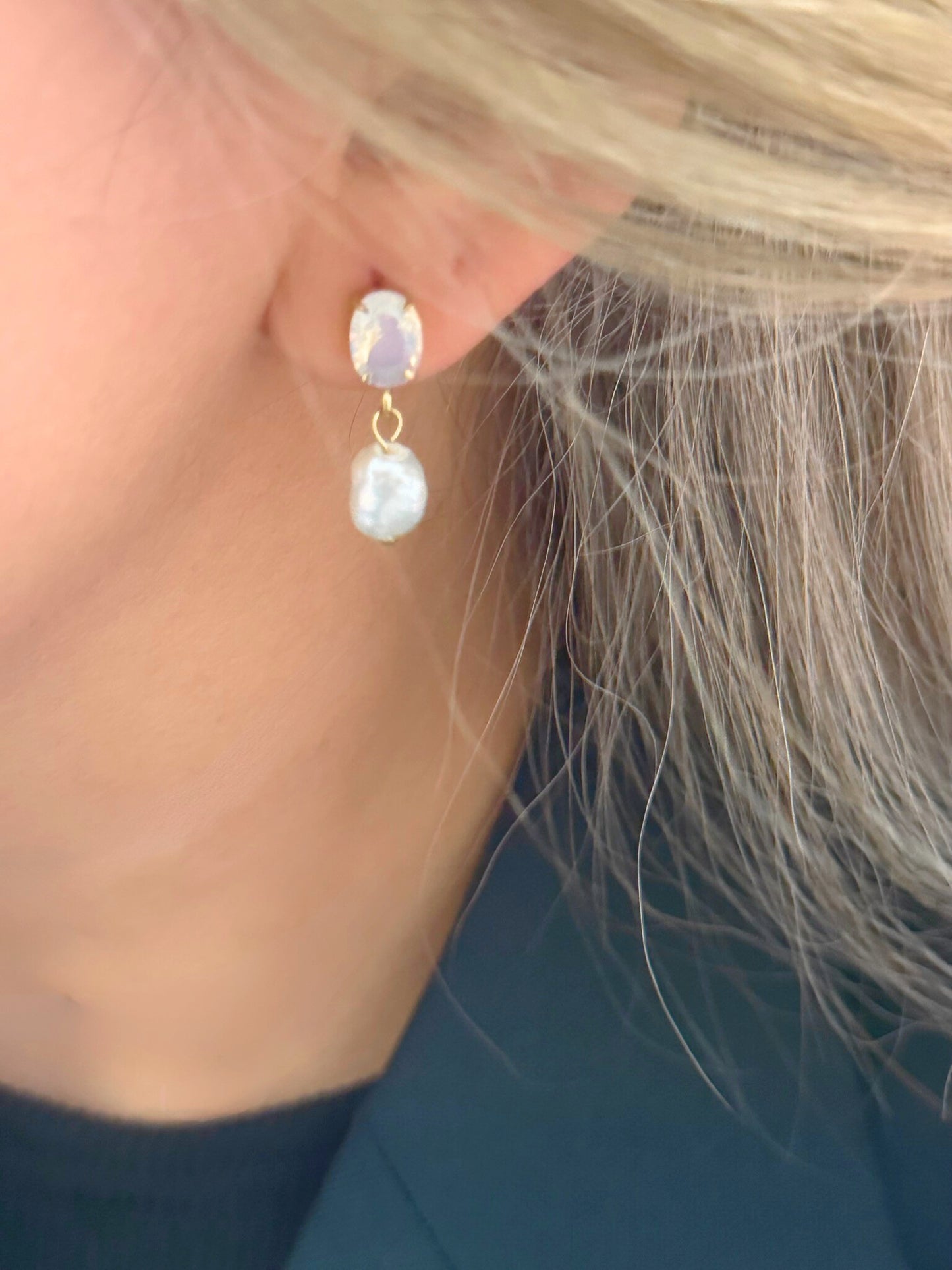 BOUCLES PEARIS CRYSTAL