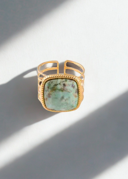 BAGUE ZINA TURQUOISE AFRICAINE