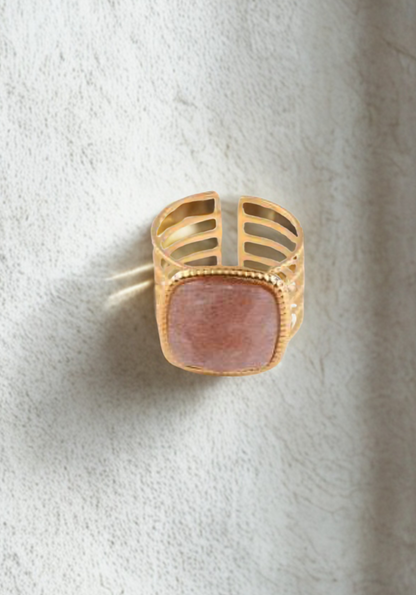 BAGUE ZINA PIERRE DE SOLEIL
