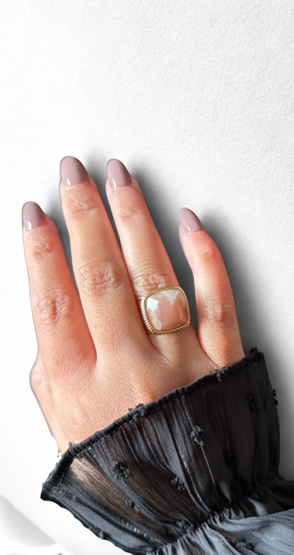 BAGUE ZINA PIERRE DE SOLEIL